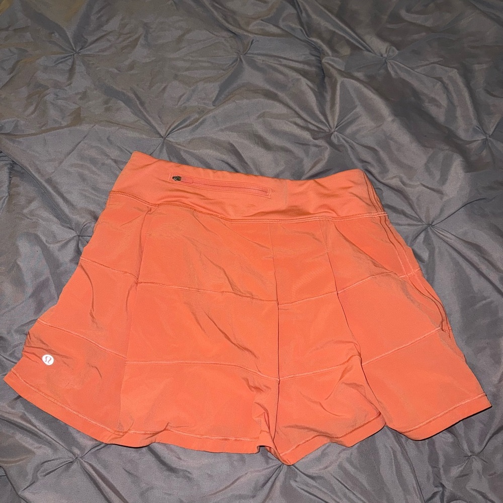 lululemon athletica Orange Pace Rival Mid-Rise Skirt Long